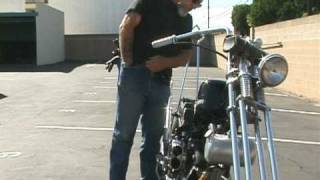 How to Kick Start a 1966 Harley-Davidson Custom Chopper