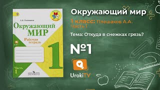 Задание 1(2) Откуда в снежках грязь? - Окружающий мир 1 класс (Плешаков А.А.) 1 часть