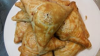Как приготовить Слоеные Самсы(Весь процесс)