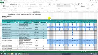 ?Programa de mantenimiento preventivo en excel?