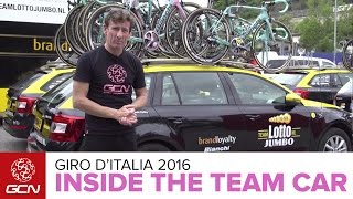 Inside The LottoNL-Jumbo Team Car | Giro D'Italia 2016
