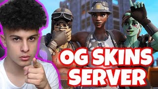 ich schaute meinen GEGNERN auf OG SKINS SERVERN zu und das passierte.. Mit RECON EXPERT in Fortnite