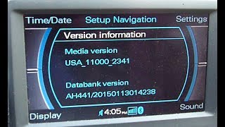 how to upgrade navigation us map 2015-2016 software on audi mmi 2g