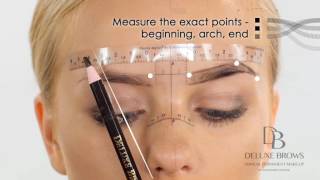 Deluxe Brows® Microblading Tutorial Sticky Ruler