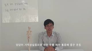 엉덩이 기억상실증으로 인한 무릎 허리통증에 좋은 운동