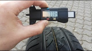 Nexen N'Blue HD Plus - Prezentacja oraz pomiar głębokości bieżnika