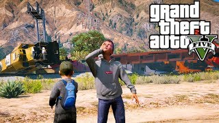 GTA 5 MOD VITA REALE DA BAMBINO #62 - RONALDO JR E IL FIGLIO SEGRETO DI MESSI DERAGLIANO UN TRENO!!