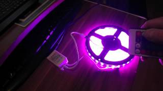 5M 5050 RGB Waterproof 300 LED Strip Light 12V DC 24 Key IR Controller