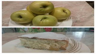 Ucuz və asand. Almalı piroq. Şarlotka resepti. Рецепт шарлотки с яблоками. Elmalı kek tarifi