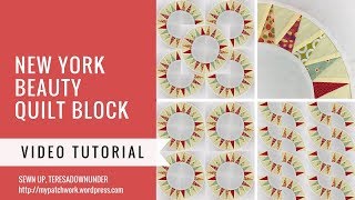 Video tutorial: New York beauty quilt block