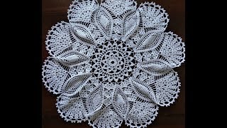 Большая салфетка крючком ч.2/ Large crochet napkin part 2
