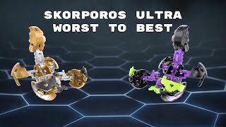 RANKING EACH SKORPOROS ULTRA FROM WORST TO BEST ? Bakugan Battle Planet Top 2 List
