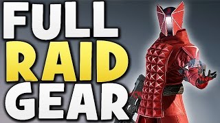 Destiny - FULL WARLOCK RAID GEAR ! (Wrath of the Machine)