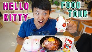 HELLO KITTY Food Tour of Sanrio Puroland in Tokyo Japan
