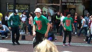 ... hungarian break dancers in the streets of dublin