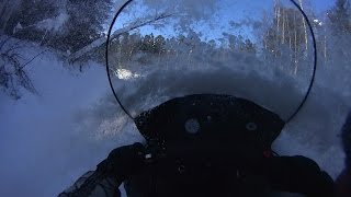 Прохват в 200 км на yamaha vk540, ski-doo skandic и буране.
