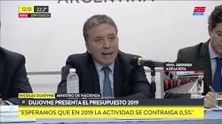 Presupuesto 2019: caída económica de 0,5%, dólar a $40,1 y una inflación de casi 35%