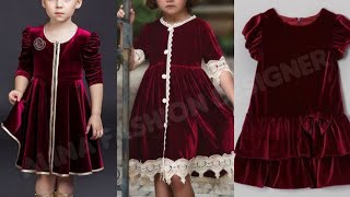 Stylish baby winter frock designing