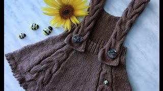 Вяжем юбочку с косами для девочки. Вяжем спицами. Часть 2