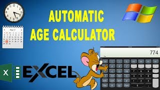AUTOMATIC AGE CALCULATOR IN EXCEL
