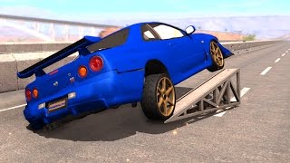 High Speed Flip Ramp Crashes #2 - BeamNG DRIVE