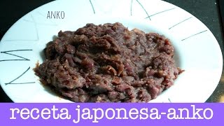 Receta japonesa de anko (relleno dorayakis) / Recetas con Merce