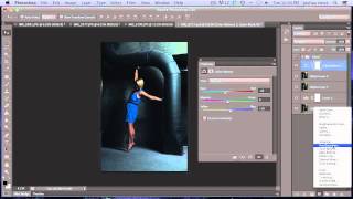 Create a dark moody fashion image in photoshop