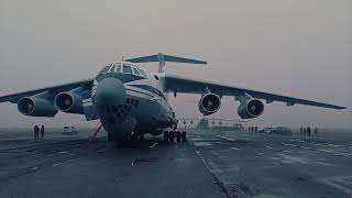 Доставка самолетами Ил-76 ВКС России миротворческого подразделения Киргизии в Казахстан