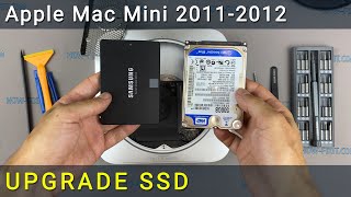Apple Mac Mini 2011-2012 How to install SSD or Hard Drive replacement
