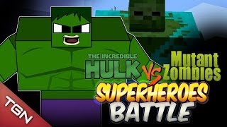 HULK VS MUTANT ZOMBIE - SUPER HEROES BATTLE - Minecraft Arena
