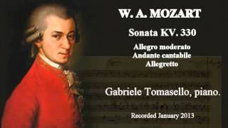 MOZART K. 330 ピアノソナタ第10番 ハ長調 K.330 - Gabriele Tomasello, piano.