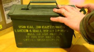 Unboxing 200 Loose M2 Ball Greek HXP - 30.06 for the M1 Garand from the CMP