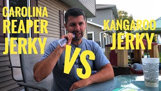 Carolina Reaper Jerky vs Kangaroo Jerky