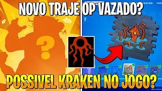 FORTNITE - NOVA SKIN OP VAZADO? POSSIVEL KRAKEN NO JOGO?