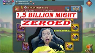 1.5 BILLION MIGHT ZEROED | LORDS MOBILE INDONESIA