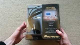 Pioneer SE-A1000 audiophile headphones Unboxing