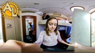 Мягкое купе 360 градусов  | Видео 360 панорамное  | Поезд 102М РЖД