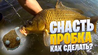 Снасть пробка для рыбалки на карася, леща, карпа.  fishing Leonid Timo