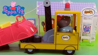 Papi Pig Garage Camion tow truck Grue Dépannage Remorquage de Papy Dog ♥ Grandad dog