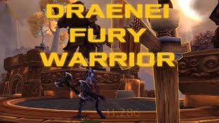 WoW Legion alpha: Female Draenei Fury Warrior