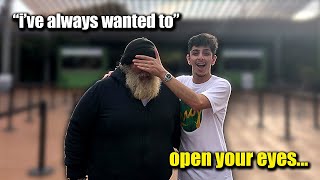 This Homeless Man had ONE WISH.. And I Made it COME TRUE!!