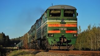 Видео поезда, тепловозы 2ТЭ10  / Railway videos, diesel locomotives 2TE10