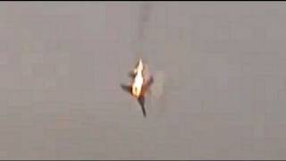 Libya: jet fighter shot down - Libye: avion de chasse abattu (March 19 2011)