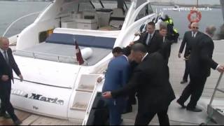 Turkmenistānas prezidents iepazīstas ar Latvijas satiksmes un loģistikas iespējām 12/09/2012