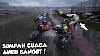 Gini Nih Kalo Race Hujan Lebat - MotoGP 18 Career Indonesia (PC) #41