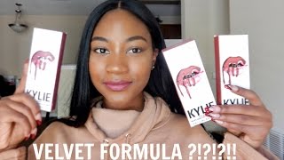 SUGAR or SH*T ?!?! | NEW! Kylie Cosmetics VELVET Liquid Lipsticks Review on WOC!!! + Lip Swatches!