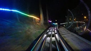 Smoky Mountain Alpine Coaster at night HD POV @60fps