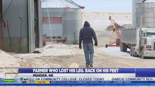 Farmer Who Lost His Leg, Back On His Feet