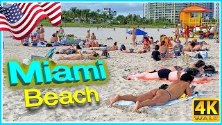 【4K】WALK MIAMI BEACH South Beach 4k SLOW TV travel video USA