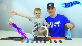 МАШИНКИ Хот Вилс и трек ЗАПУСК РАКЕТЫ. Даник и машинки Hot Wheels ROCKET LAUNCH CHALLENGE